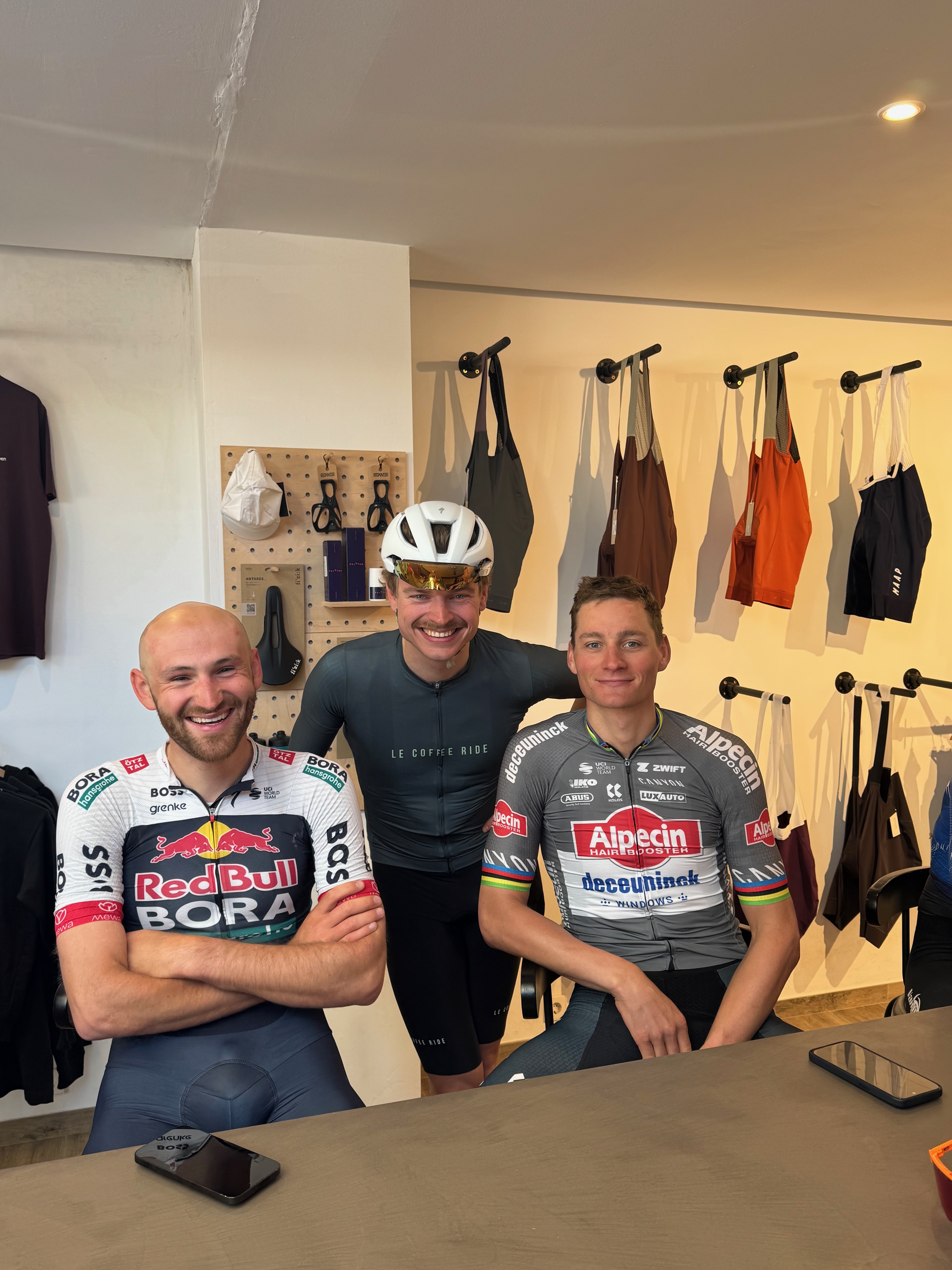 Mark with Mathieu van der Poel